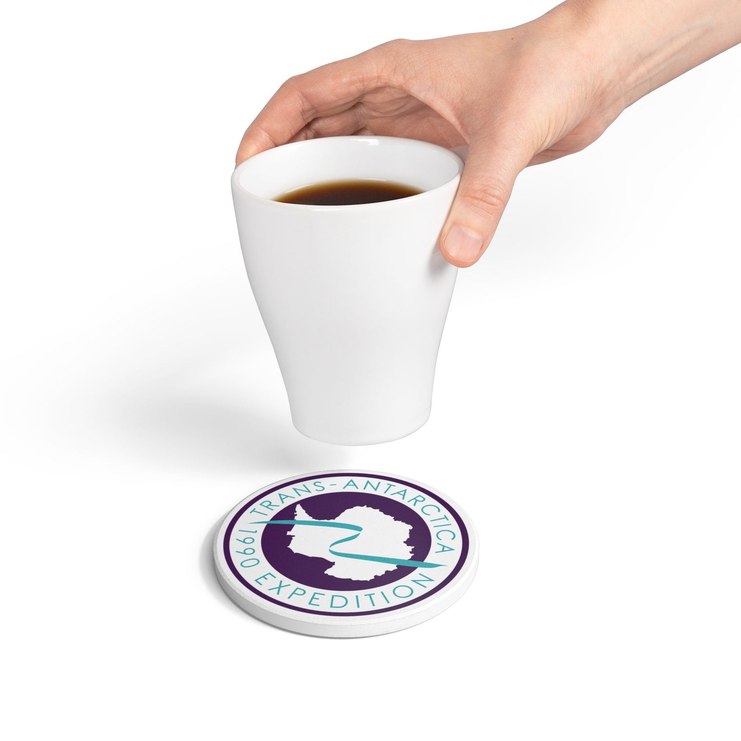 Trans-Antarctica Expedition Ceramic Coaster